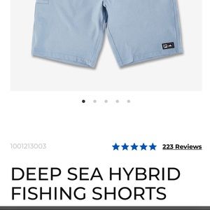 Pelagic Deep Sea Hybrid Fishing Short for Men- NWT